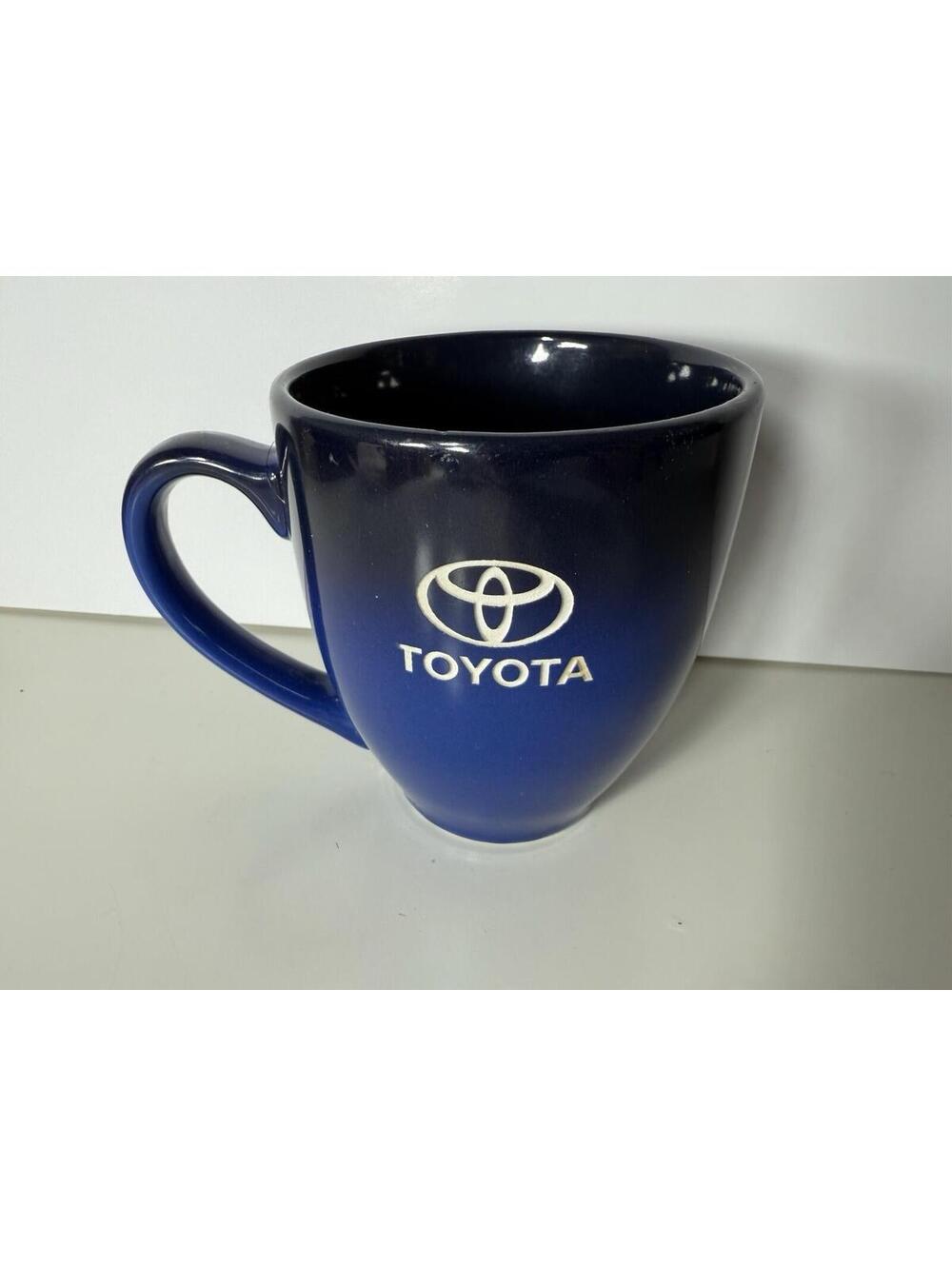 Toyota Logo Promotional Corporate 16oz Ceramic Coffee Mug Cup Black & Blue